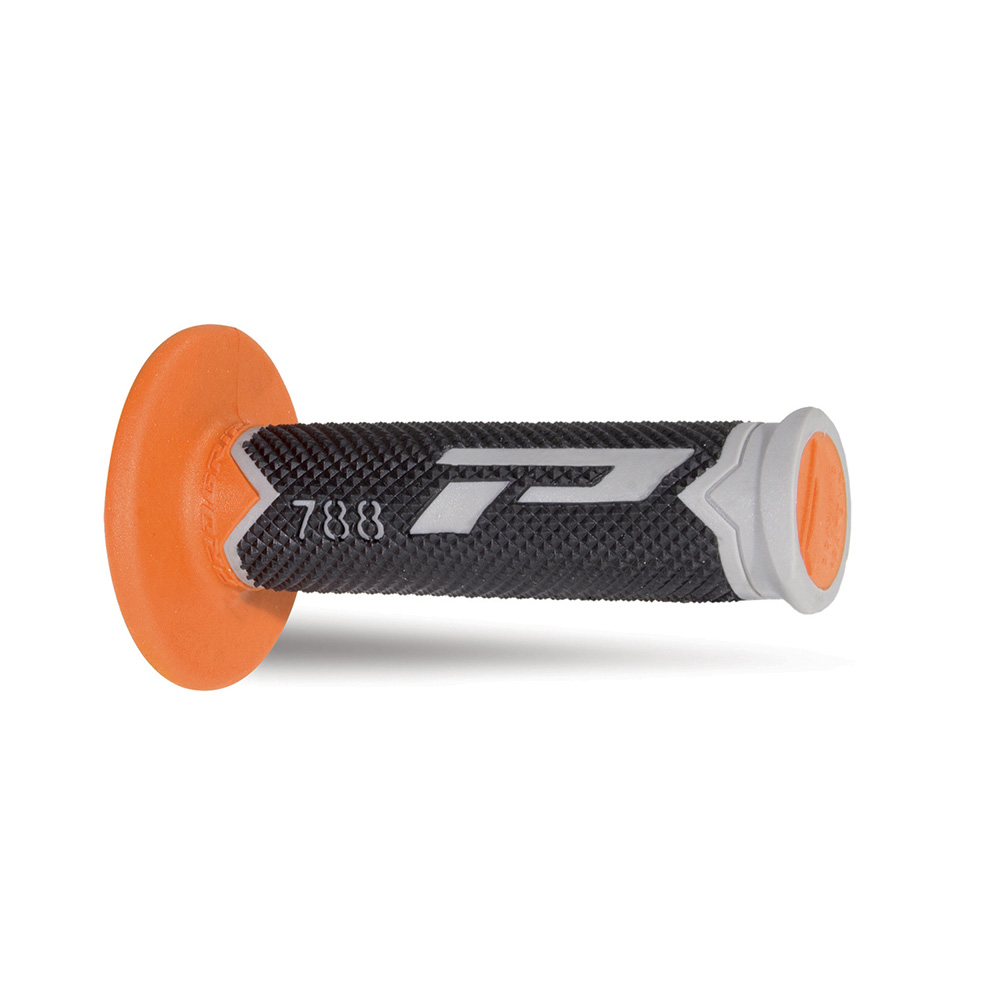 HANDLE BAR GRIPS 788 GREY/ORANGE